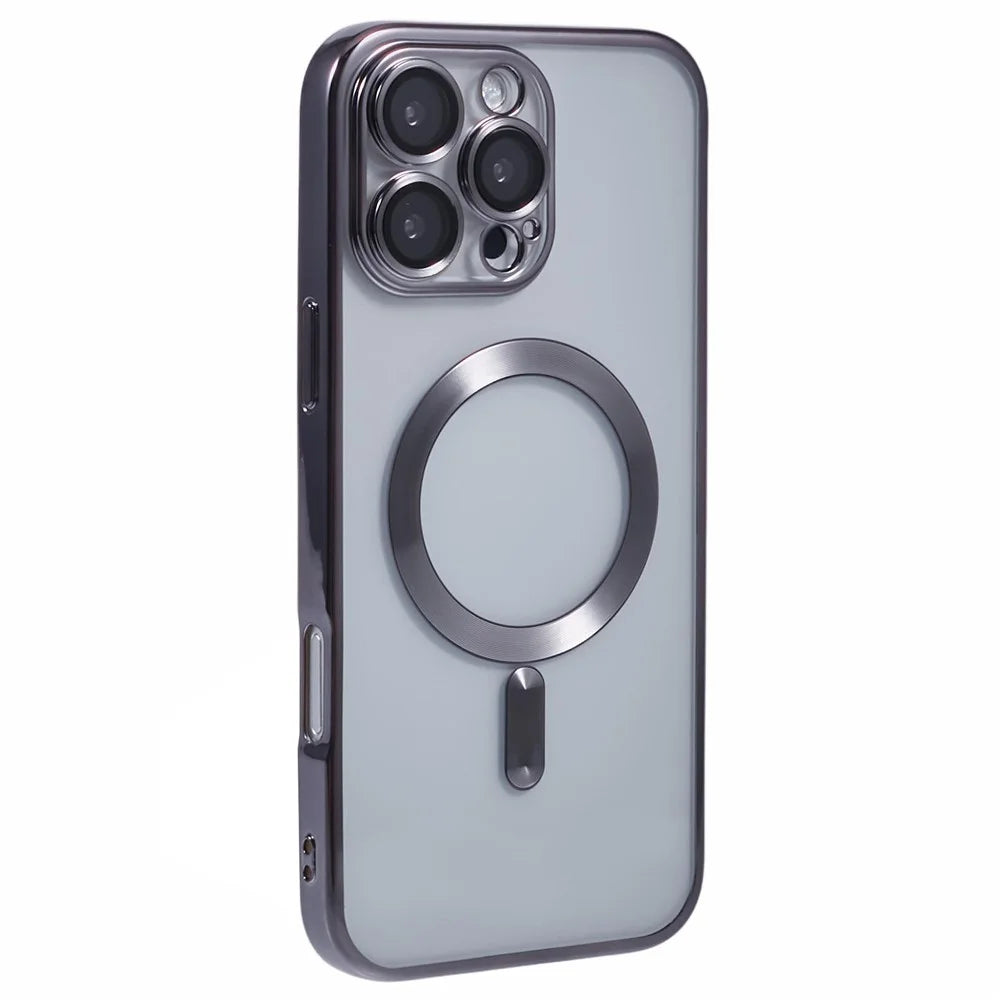 X-LEVEL For iPhone 16 Pro Case Compatible with MagSafe Full Camera Protection TPU Phone Cover - Grey - 1