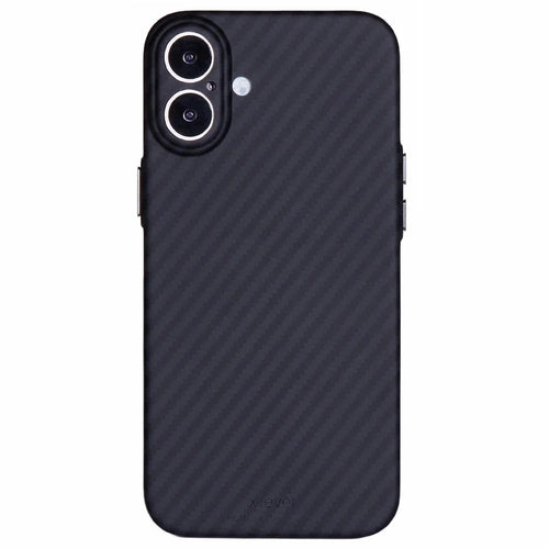 X-LEVEL For iPhone 16 Case Camera Protection Hard PC Phone Cover Carbon Fiber Texture - 1