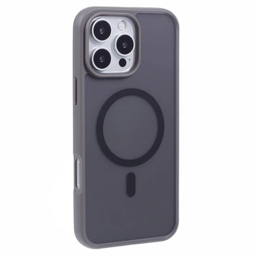 X-LEVEL For iPhone 16 Pro Case Compatible with MagSafe TPU+Acrylic Rubberized Cover - Grey - 1