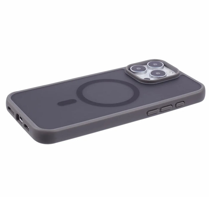 X-LEVEL For iPhone 16 Pro Case Compatible with MagSafe TPU+Acrylic Rubberized Cover - Grey - 6