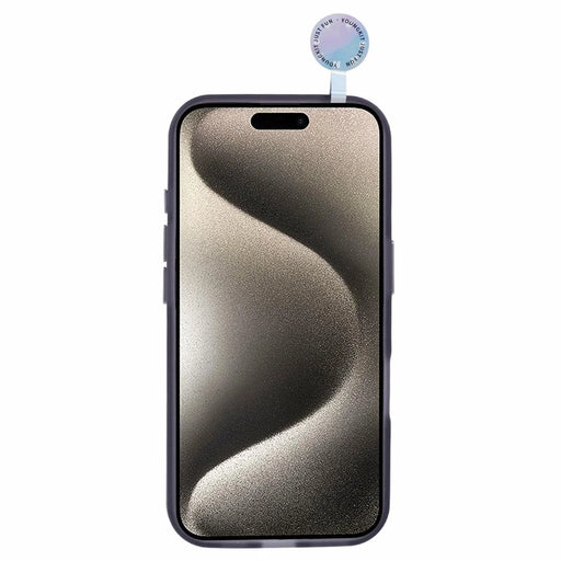 YOUNGKIT For iPhone 16 Plus Case Compatible with MagSafe Frosted PET+TPU Phone Cover Shockproof - Transparent Black - 2