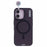 YOUNGKIT For iPhone 16 Plus Case Compatible with MagSafe Frosted PET+TPU Phone Cover Shockproof - Transparent Black - 3