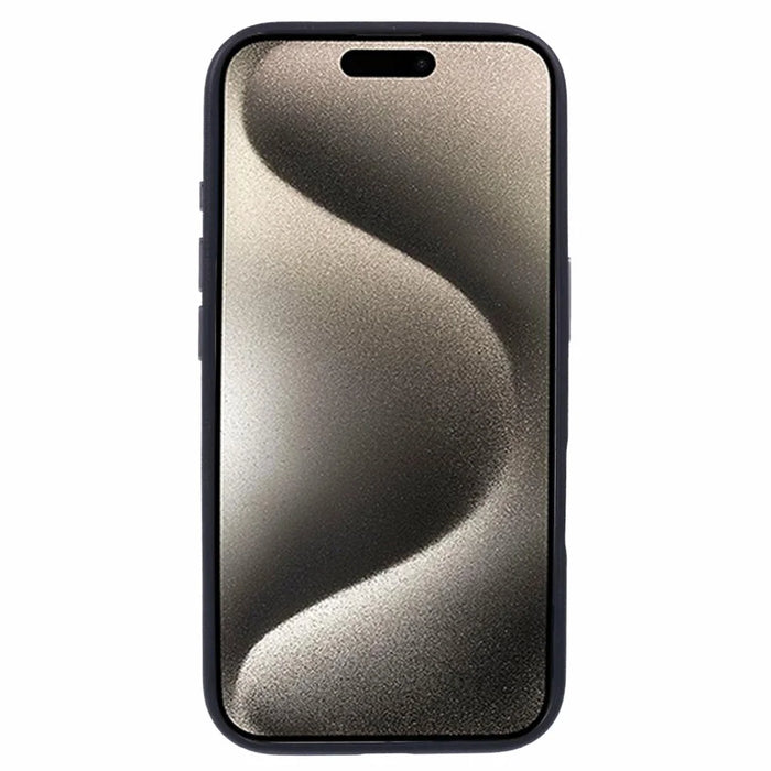 X-LEVEL For iPhone 16 Case Compatible with MagSafe PU Leather Hard PC Phone Cover - Black - 2