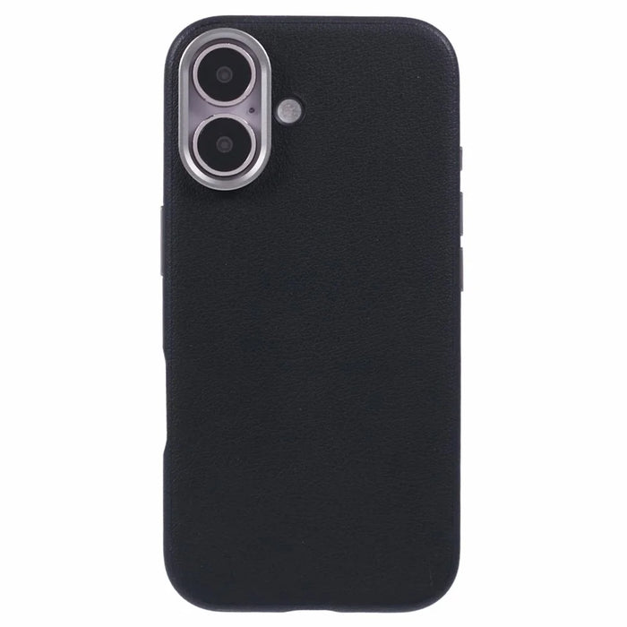 X-LEVEL For iPhone 16 Case Compatible with MagSafe PU Leather Hard PC Phone Cover - Black - 3