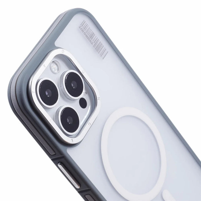 YOUNGKIT For iPhone 16 Pro Max Case Compatible with MagSafe PC + TPU Anti-Fingerprint Phone Cover - Grey - 5
