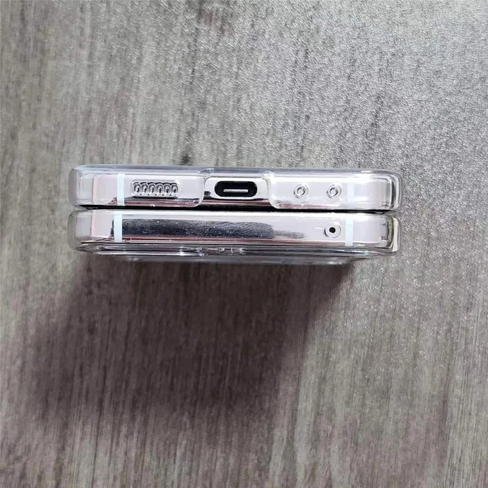 For Samsung Galaxy Z Flip5 5G Case Hinge Protection PC Clear Shockproof Phone Cover - 2