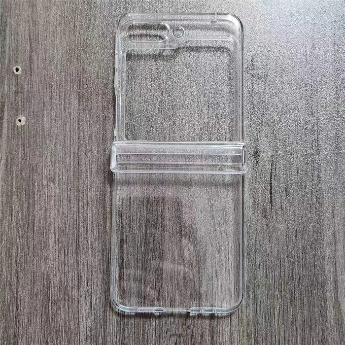 For Samsung Galaxy Z Flip5 5G Case Hinge Protection PC Clear Shockproof Phone Cover - 4