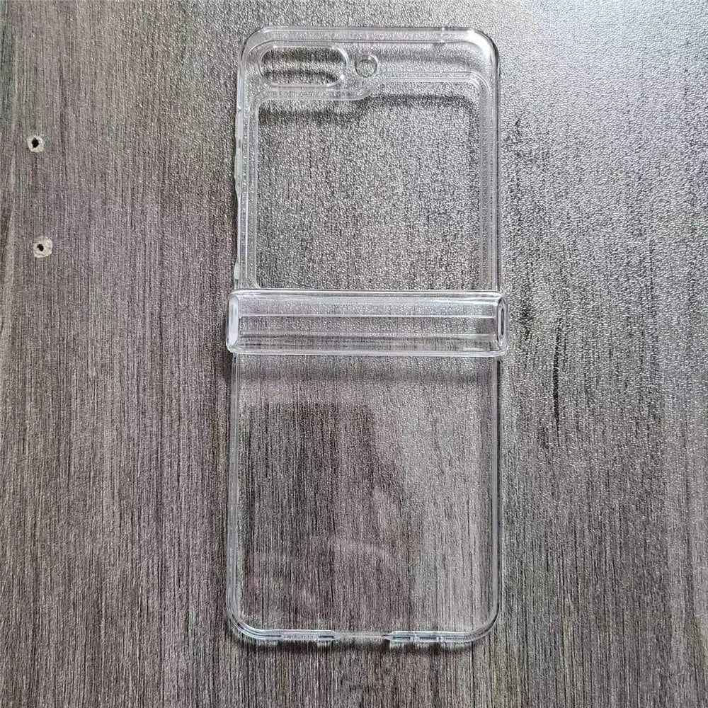 For Samsung Galaxy Z Flip7 FE 5G / Z Flip6 5G Transparent Case Hinge Protection Ultra-Thin Hard PC Phone Cover - 4