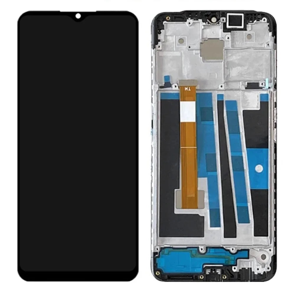 For OPPO A9 LCD Grade B Screen and Digitizer Assembly + Frame (Without Logo) - 1