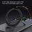 For iPhone 13 Pro Aromatherapy Case Magnetic Ring Kickstand Acrylic+Aluminum Alloy Cover - Black - 6