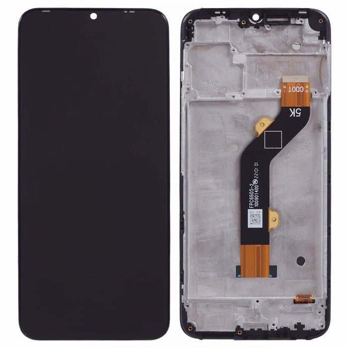 For TECNO Spark 8C 4G KG5k, KG5j Grade C LCD Screen and Digitizer Assembly + Frame Replacement Part (Without Logo) - 1