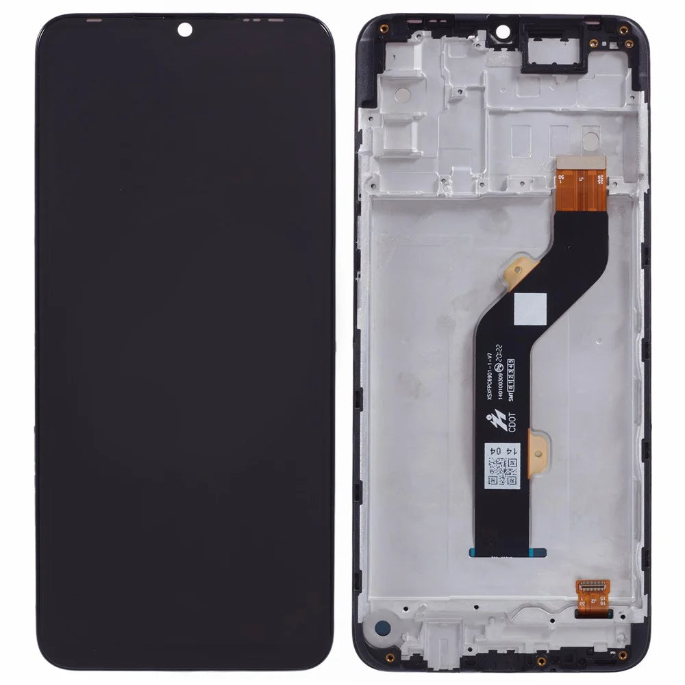 For TECNO Spark 6 Air KE6, KE6j Grade C LCD Screen and Digitizer Assembly + Frame Replacement Part (Without Logo) - 1