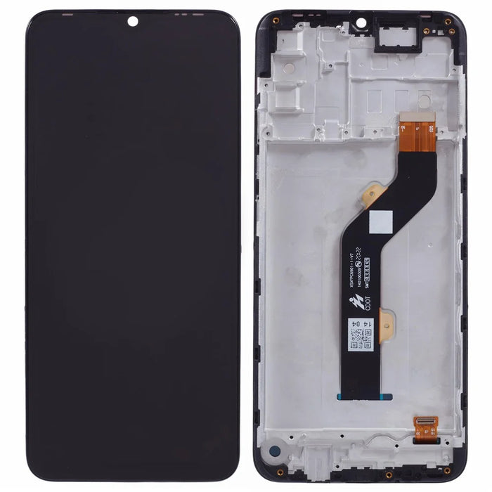 For TECNO Spark 6 Air KE6, KE6j Grade C LCD Screen and Digitizer Assembly + Frame Replacement Part (Without Logo) - 1