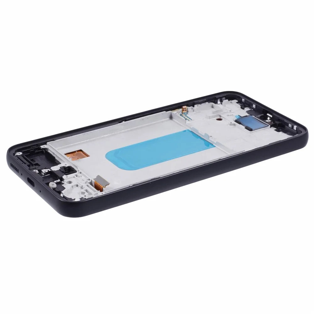 For Samsung Galaxy A34 5G A346 Grade C OLED Screen and Digitizer Assembly + Frame Replacement Part (Without Logo) - Black - 5