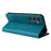 For Samsung Galaxy S24 FE Case RFID Blocking Shockproof Leather Phone Cover - Peacock Blue - 4