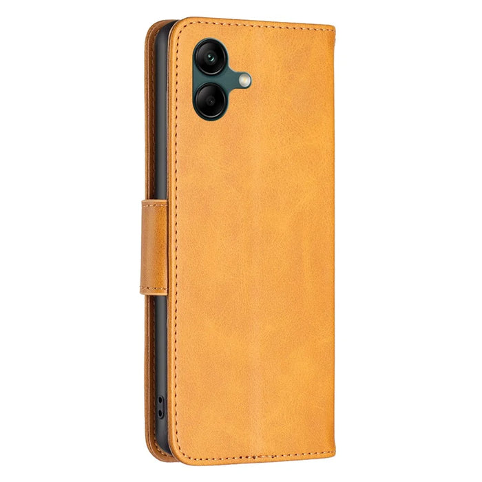 For Samsung Galaxy A06 4G Case Wallet Stand Folio Flip PU Leather Phone Cover - Yellow - 5