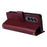 For Samsung Galaxy Z Fold4 5G Case PU Leather Phone Cover with 3 Card Slots - Wine Red - 3
