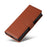 For Samsung Galaxy Z Fold5 5G Case Wallet PU Leather Stand Phone Cover - Brown - 5
