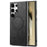 For Samsung Galaxy S24 Ultra Leather Back Magnetic Case Skin-touch Phone Cover - Black - 1