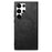 For Samsung Galaxy S24 Ultra Leather Back Magnetic Case Skin-touch Phone Cover - Black - 2