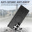 For Samsung Galaxy S24 Ultra Leather Back Magnetic Case Skin-touch Phone Cover - Black - 6