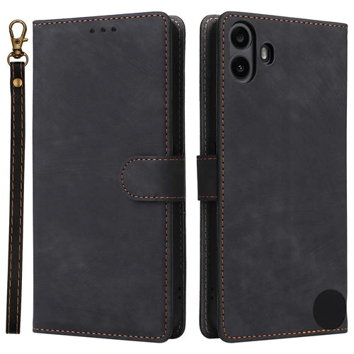For Nothing CMF Phone 1 Leather Case RFID Blocking Wallet Phone Cover - Black - 1