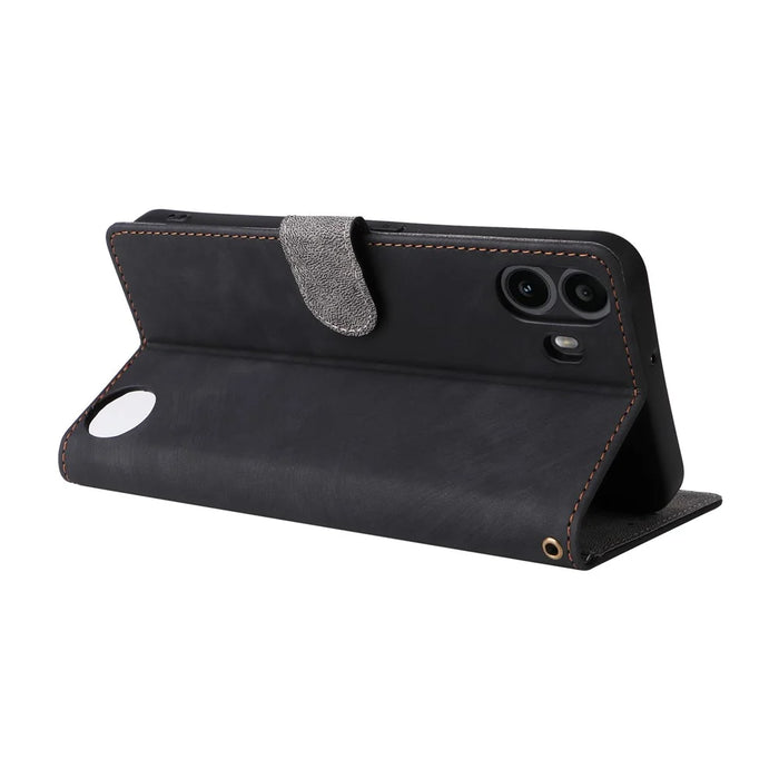 For Nothing CMF Phone 1 Leather Case RFID Blocking Wallet Phone Cover - Black - 4