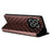For OnePlus Ace 3 Pro 5G Case Wallet Stand Rhombus Leather Phone Cover - Brown - 4