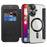 For iPhone 16 Plus Case Compatible with MagSafe RFID Blocking Leather Phone Cover - Black - 2