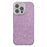 For iPhone 16 Pro Max Case IMD Textured PC+TPU Phone Cover with Glitter Ring Lens Protector - Shell Pattern / Purple - 1