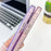 For iPhone 16 Pro Case IMD Design Shockproof PC+TPU Phone Cover with Glass Lens Film - Shell Pattern / Purple - 6