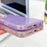 For iPhone 16 Pro Case IMD Design Shockproof PC+TPU Phone Cover with Glass Lens Film - Shell Pattern / Purple - 7