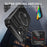 For iPhone 16 Pro Case Compatible with MagSafe  PC+TPU Phone Cover Ring Kickstand - Black - 4