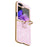 For Samsung Galaxy Z Flip7 FE 5G / Z Flip6 5G Case Glitter Leather+PC Electroplating Phone Cover Ring Kickstand - Pink - 1