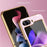 For Samsung Galaxy Z Flip7 FE 5G / Z Flip6 5G Case Glitter Leather+PC Electroplating Phone Cover Ring Kickstand - Pink - 6