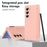 Macaron Series For Samsung Galaxy Z Fold6 5G Case PU Leather+PC Protective Phone Cover with Stylus - Pink - 6