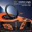 For iPhone 16 Case Compatible with MagSafe Rotary Kickstand Anti-Drop TPU+PC Phone Cover - Orange - 4