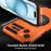 For iPhone 15 Case Compatible with MagSafe Rotary Kickstand Anti-Drop TPU+PC Phone Cover - Orange - 2