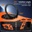 For iPhone 15 Case Compatible with MagSafe Rotary Kickstand Anti-Drop TPU+PC Phone Cover - Orange - 4