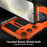 For Samsung Galaxy S24 Case Magnetic Case Rotary Kickstand Anti-Drop TPU+PC Phone Cover - Orange - 2