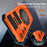 For Samsung Galaxy S24 Case Magnetic Case Rotary Kickstand Anti-Drop TPU+PC Phone Cover - Orange - 3