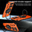 For Samsung Galaxy S24 Case Magnetic Case Rotary Kickstand Anti-Drop TPU+PC Phone Cover - Orange - 6