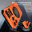 For iPhone 13 Pro Max Case Compatible with MagSafe Rotary Kickstand Anti-Drop TPU+PC Phone Cover - Orange - 3