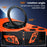 For iPhone 15 Pro Max Case Compatible with MagSafe Rotary Kickstand Anti-Drop TPU+PC Phone Cover - Orange - 4