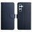 HT02 For Samsung Galaxy A16 5G / A16 4G Case Genuine Cow Leather Phone Cover Nappa Texture - Blue - 1