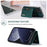 DG.MING M2 Series for iPhone 16 Pro Max Case PU+PC+TPU Phone Cover Detachable Wallet - Green - 6
