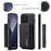 DG.MING M1 Series for iPhone 16 Pro Max Case Kickstand PU Phone Cover with Detachable Wallet - Black - 7