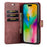 DG.MING for iPhone 16 Pro Max Case Detachable Split Leather Phone Cover - Red - 2