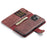 DG.MING for iPhone 16 Pro Max Case Detachable Split Leather Phone Cover - Red - 4