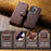 DG.MING for iPhone 16 Pro Max Case Detachable Split Leather Phone Cover - Red - 6